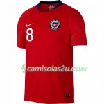 Camisolas de Futebol Chile Arturo Vidal 8 Equipamento Principal Copa América 2019 Manga Curta